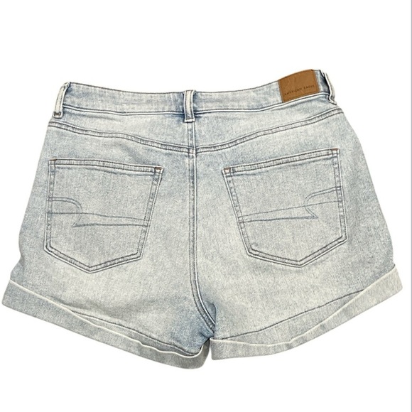 American Eagle Mom Short And Bermuda Stylish Tan and Blue Women's Shorts Set 8 - Picture 8 of 8